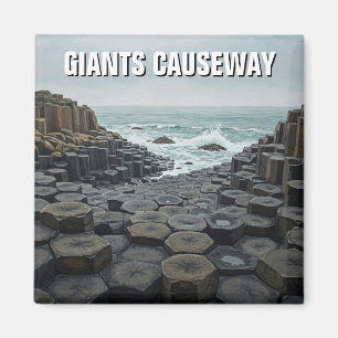 Aimant Giants Causeway Irlande du Nord Voyage Sunset