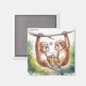 Aimant Gibbon Valentines (Recto/Verso)