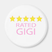 Aimant Gigi cinq étoiles (Devant)