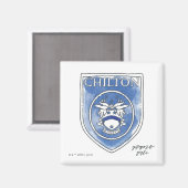 Aimant Gilmore Girls | Badge d'aquarelle Chilton Academy (Recto/Verso)