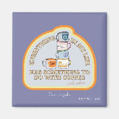 Aimant Gilmore Girls | Graphique des devis de café (Devant)