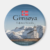 Aimant Gimsoya Lofoten Souvenir (Devant)