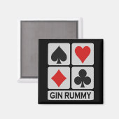 Aimant Gin Rummy (Recto/Verso)