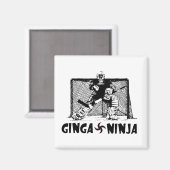 Aimant Ginga Ninja - gardien de hockey (Recto/Verso)