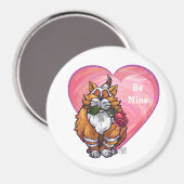 Aimant Ginger Cat Saint-Valentin (Recto/Verso)