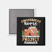 Aimant Gingerbread House Project Manager Christmas Cookie (Recto/Verso)