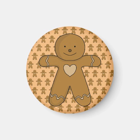 Aimant GingerBread Man Christmas Cookie (Devant)