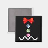 Aimant Gingerbread Man Christmas Costume Cookie Baking (Recto/Verso)