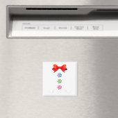 Aimant Gingerbread Man Christmas Costume Cookie Baking (In Situ (Lave-vaisselle))