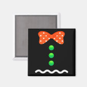 Aimant Gingerbread Man Christmas Costume For Kids & A (Recto/Verso)