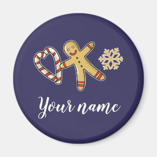 Aimant Gingerbreadman Love