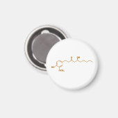 Aimant Gingerol Molecule formule chimique (Recto/Verso)