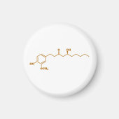 Aimant Gingerol Molecule formule chimique (Devant)