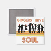 Aimant Gingers avec train d'âmes (Recto/Verso)