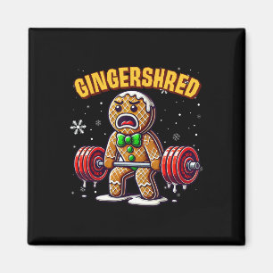 Aimant Gingersher Funny Gingerbread Homme Gym Bodybuildin