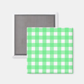 Aimant Gingham vert (Recto/Verso)