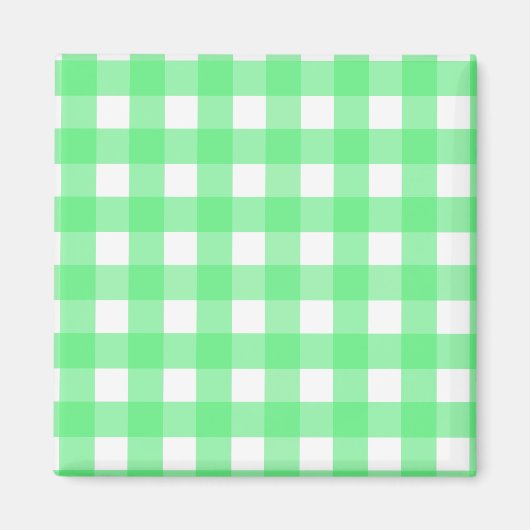 Aimant Gingham vert (Devant)