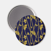Aimant ginkgo d'or (Recto/Verso)