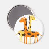 Aimant girafe afrique safari faune (Recto/Verso)