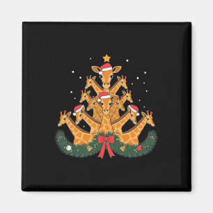 Aimant Girafe Arbre de Noël Animal Noël Femmes Hommes