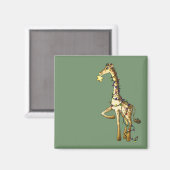 Aimant Girafe brillante (Recto/Verso)