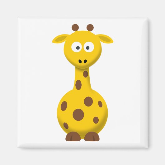 Aimant Girafe de dessin animé (Devant)