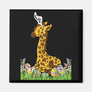 Aimant Girafe Oreilles de Lapin Animal Mignon Pâques 2023