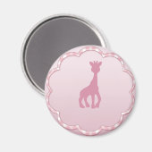 Aimant girafe rose (Recto/Verso)