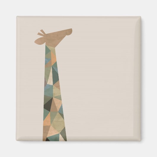 Aimant Giraffe Abstraite (Devant)