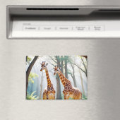 Aimant Giraffe Animal Nature Faune Affection Soin (In Situ (Lave-vaisselle))