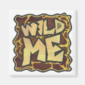 Aimant Giraffe Brown et jaune (Devant)