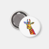 Aimant Giraffe colorée (Recto/Verso)