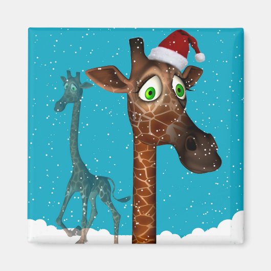 Aimant Giraffe de Noël Magnetite (Devant)