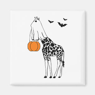 Aimant Giraffe Halloween Drôle Halloween Costumes de tenu