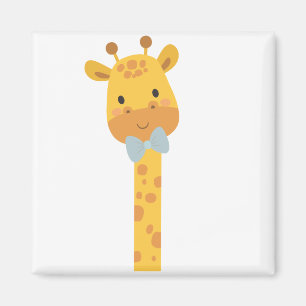 Aimant Giraffe, illustration animale