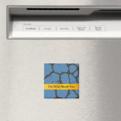 Aimant Giraffe Motif avec mignon dire (In Situ (Lave-vaisselle))