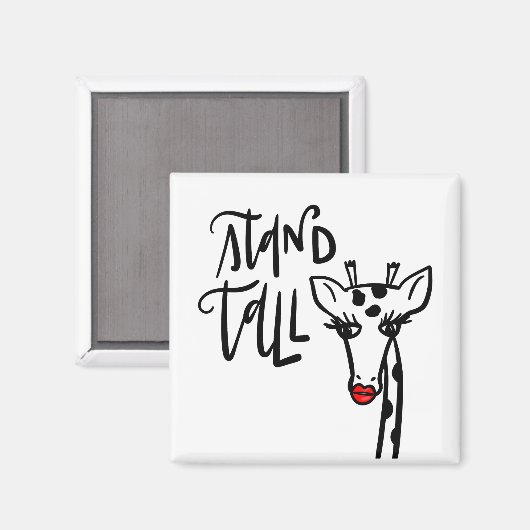 Aimant Giraffe - Stand Tall (Recto/Verso)