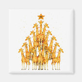 Aimant Giraffes Forming Christmas Tree Lights Star Safari (Devant)