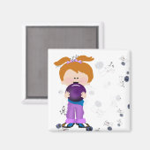 Aimant Girl Bowler (Recto/Verso)