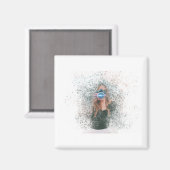 Aimant Girl Camera (Recto/Verso)