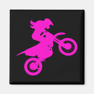 Aimant Girl Dirt Bike