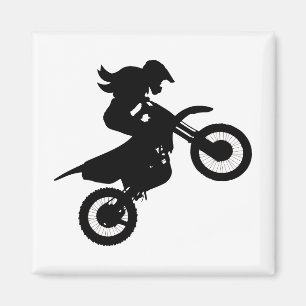 Aimant Girl Dirt Bike