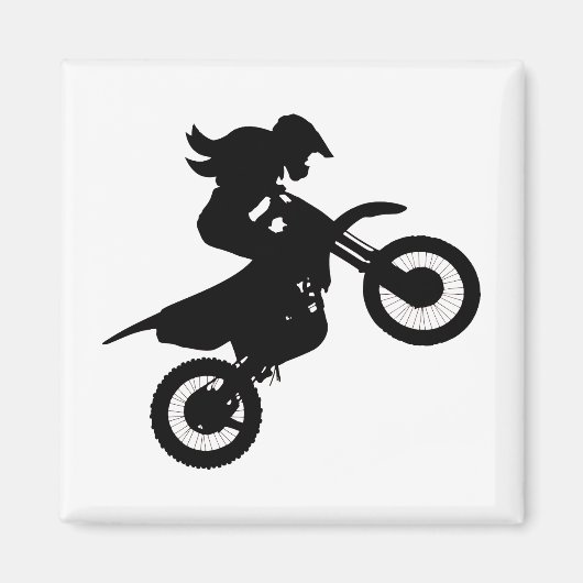 Aimant Girl Dirt Bike (Devant)