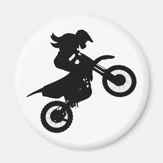 Aimant Girl Dirt Bike (Devant)