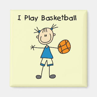 Aimant Girl I Jouer maillots et cadeaux de basket-ball