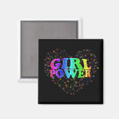 Aimant Girl power ! - (Recto/Verso)