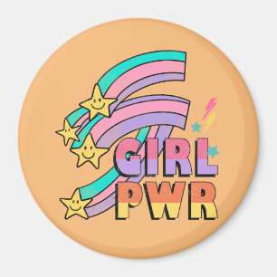 Aimant Girl Power Reste bizarre style années 90