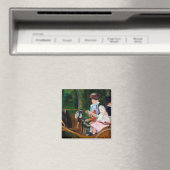 Aimant Girl Riding a Carrie, Mary Cassatt (In Situ (Lave-vaisselle))