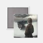 Aimant Girl with clouds (Recto/Verso)