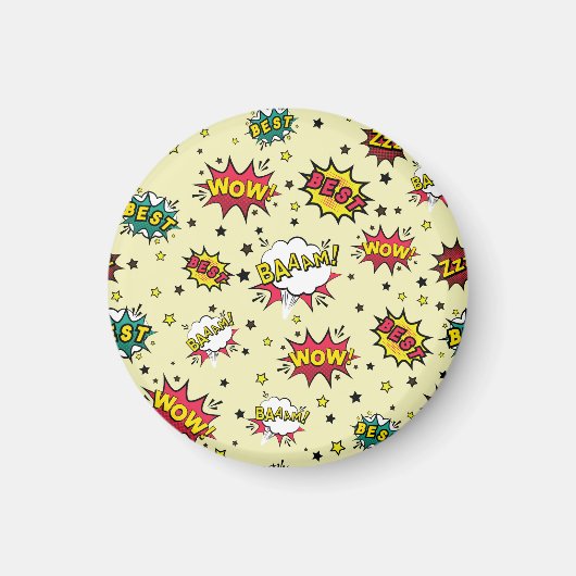 Aimant Girls Boys Patch Art Vintage (Devant)